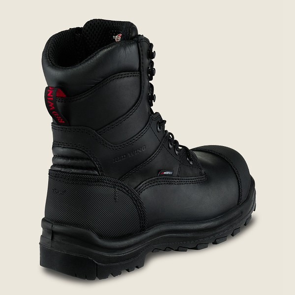 Red Wing Safety Boots Black - Mens King Toe® - 8-inch Waterproof Csa Toe - 6731-XVQKA